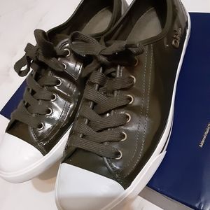Cole Haan patent sneakers green size 8.5